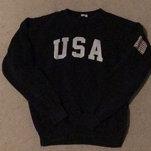 Navy Blue John Galt / Brandy Melville long sleeve USA sweatshirt